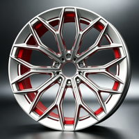 SRD Polierte Silberlegierung Felgen 15-24 Zoll 5*114,3 5*112 5*120 PKW-Räder für BMW M 3 4 5 Audi RS6 Porsche 911 F8-F7