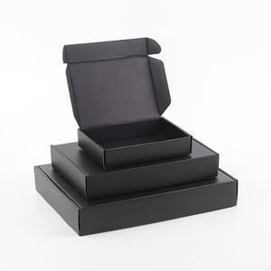 Boîte d'expédition en carton ondulé écologique de luxe KAKA avec logo personnalisé, couleur brun foncé, pour vêtements de boutique et cadeaux - Product Image 5