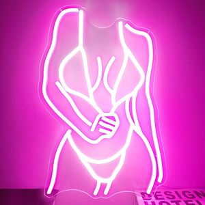 Phụ Nữ Cơ Thể Đèn Neon Thay Đổi Độ Sáng Tường Trang Trí Nội Thất Cho Vườn Lady Neon Dấu Hiệu Cho Sử Dụng Ngoài Trời - Product Image 1