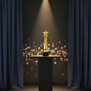 Trofeo <span class=keywords><strong>de</strong></span> resina nuevo círculo deslumbrante <span class=keywords><strong>de</strong></span> Honor premio título honorario trofeo recuerdo - Product Image 5