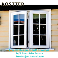 Ventana Abatible de PVC-U AOSTTER con Triple Acristalamiento Insonorizado 45dB, Perfil Multicámara Hermético para una Vida Silenciosa