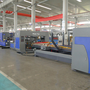 Máquina encoladora de cartón totalmente automática Huayu Machinery Equipment tipo 1224 para embalaje de papel - Product Image 1