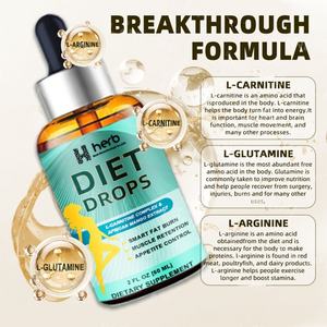 Supresor del Apetito para Adultos OEM/ODM para Mujeres y Hombres - Potenciador Natural del Metabolismo, Fibra Dietética, Gotas Dietéticas de 50 ml - Product Image 3