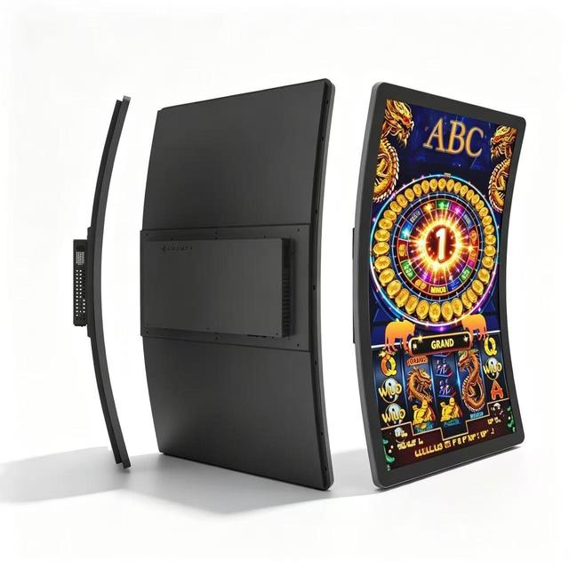 43Inch C-shaped 4K Capacitive Gaming Monitor Curved LCD Touch Screen Mini Led Backlight for Self-service Terminal Odm