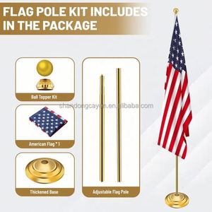 Base para Asta de Bandera de Oficina Personalizada con Impresión Digital, de Poliéster Satinado Oxford 100D, Banderas y Pancartas Promocionales para Todos - Product Image 2