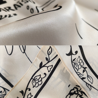 Écharpes carrées vintage multifonctionnelles pour femmes, 100 % soie, à motifs de conte, dessinées à la main, à carreaux, à pois, léopard, unies, personnalisées, OEM