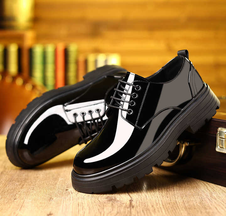 Mens Shoes Men Dress Shoes Leather Breathable Leisure Business Canvas Formal Shoes