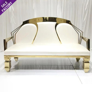 Juego de Sofás de Acero Inoxidable para Novios, Decoración para Bodas y Eventos en el Hogar, Muebles Sino Perfect para Fiestas de Hotel - Product Image 1