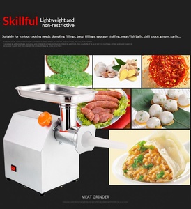 Hachoir à viande électrique en acier inoxydable, multifonctionnel, automatique, petit modèle de comptoir, qualité alimentaire, usage commercial - Product Image 2