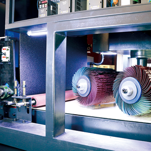 होरी वर्ग 1000 बहुक्रियाशील धातु शीट सैंडिंग गोल चौड़ा बेल्ट एल्यूमीनियम डिबर्रिंग मशीन - Product Image 2