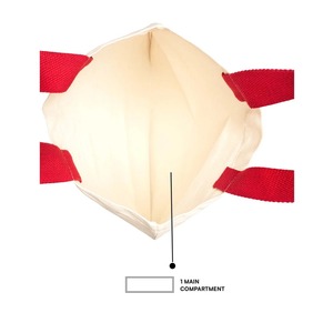 Bolso de mano ecológico con estampado de cerezas, bolso de lona para mujer, para compras, playa y uso diario, disponible para la venta. - Product Image 5