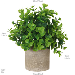 Plantes artificielles de haute qualité, plantes artificielles avec pots en pulpe de papier pour la décoration de la maison, du bureau et de la chambre - Product Image 6