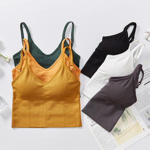 2201 grande taille Style chaud en forme de U dos fronde <span class=keywords><strong>fil</strong></span> sans couture enveloppé poitrine femmes ceinture poitrine Pad sous-vêtements dames gilet soutien-gorge - Product Image 2