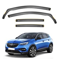 Deflectores de Viento para Vauxhall Grandland X MK1 2017-2021, Juego de 4 Visores