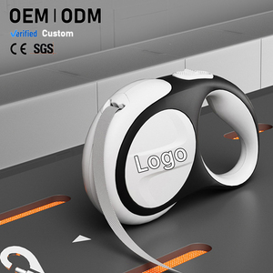 สายจูงสุนัขแบบยืดหดได้อัตโนมัติ พร้อมไฟ LED วัสดุ ABS ป้องกันแรงดึง สำหรับพาสุนัขเดินเล่นกลางแจ้ง ขายส่ง - Product Image 1