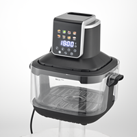 Air Fryer 5.5L+3.2L dengan Jendela Kaca, 8 Preset, Layar Digital, 1400W, Oven Penggorengan Udara Elektrik untuk Dapur Rumah