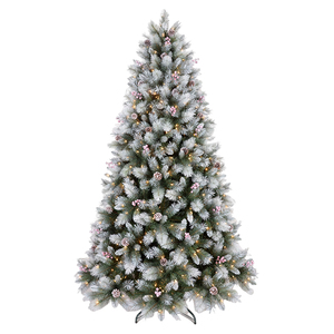 Arbre <span class=keywords><strong>de</strong></span> Noël artificiel réaliste <span class=keywords><strong>de</strong></span> haute qualité, arbre extérieur personnalisé <span class=keywords><strong>pas</strong></span> <span class=keywords><strong>cher</strong></span> avec des lumières blanc chaud pour les fêtes - Product Image 1