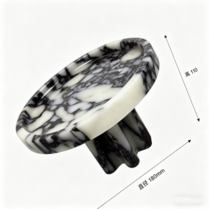 Plateau à collation moderne personnalisé en <span class=keywords><strong>marbre</strong></span> pour villa, bol à fruits en <span class=keywords><strong>pierre</strong></span> naturelle / planche à fromage / plat à noix, plateau de service de luxe, cadeau - Product Image 5