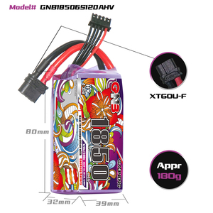 GAONENG GNB 4S 1850MAH 15.2V 120C XT60 Batería de polímero de litio de alto voltaje para drones <span class=keywords><strong>FPV</strong></span> FreeStyle de largo alcance, paquete de competición LR con un solo botón - Product Image 3