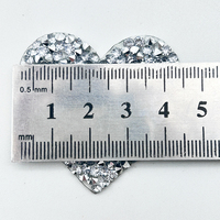 Patchs Cœur en Strass en Gros, Autocollants en Strass pour Vêtements, Transferts Thermocollants Imprimés