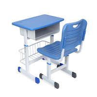 Muebles Escolares Modernos de Metal, Mesa y Silla para Estudiantes con Material Ecológico para el Hogar, Oficina, Jardín de Infancia, Sala de Estar