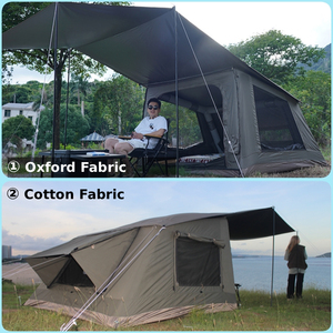 <span class=keywords><strong>Tenda</strong></span> Gonfiabile di Lusso a Doppio Strato Grande con Pompa per 2-4 Persone, Facile da Montare, Impermeabile in Oxford, Tettoia Extra Large con Protezione UV UPF50+ - Product Image 5