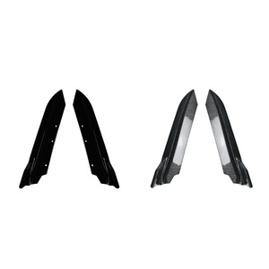 Bmw 3 Series E90 Rear <b>Corner</b> <b>Protectors</b> 2005-2012 Piano Black Carbon Fiber Texture Abs Adhesive Fitment - Product Image 1