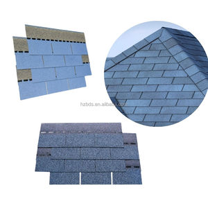 Bardeaux d'asphalte en fibre de verre laminés à 3 languettes, style moderne et coloré, norme américaine, bardeaux <span class=keywords><strong>bitumineux</strong></span> architecturaux pour villa - Product Image 4