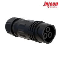Connecteur circulaire étanche IP67 à sertir M28 3 broches mâle 80A pour câblage haute intensité industriel de nouvelles énergies