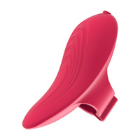 Vibra Dildo portable à porter sur le doigt, mini vibromasseur en silicone, stimulateur vaginal et clitoridien, vibromasseur rouge à lèvres pour femmes