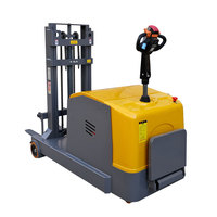 Chariot élévateur à contrepoids entièrement électrique Worui, capacité de 1 tonne, hauteur de levage de 2,5 m, batterie au plomb-acide, polyuréthane électrique