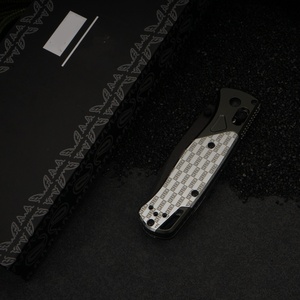 Cuchillo de Bolsillo de Grado Industrial BM535BK-2501 con Hoja de Acero Inoxidable, Mango de Aluminio y Perilla de Pulgar, Personalizable OEM - Product Image 5