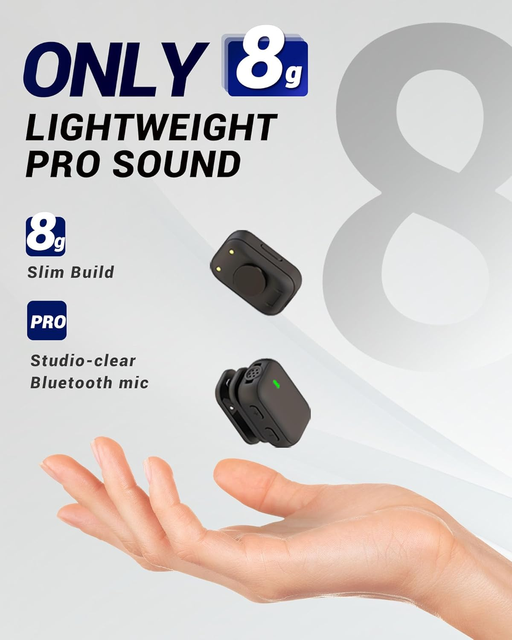 Wireless Lavalier Microphone for IPhone, Android, Professional Noise Reduction Mini Lavalier Microphone, Suitable for YouTube
