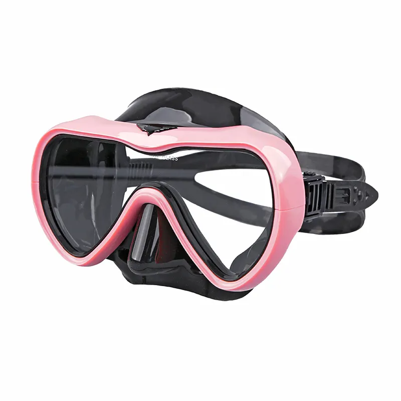 Offre Spéciale Plongée sous-marine De Natation Lunettes de Plongée Pleine Face Masque Nez Souffle Tuba Masque Rose Noir Bleu Ensemble