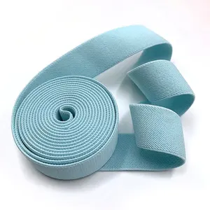 Wholesale Colorful Soft Custom Design Nylon Webbing Spandex Elastic Webbing 3.0cm Eco-friendly Sustainable Strap For Garment