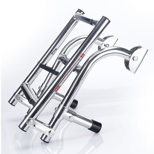 Stainless Steel Boat Ladder 3-<b>Step</b> <b>Foldable</b> For Marine Use With Non-Slip Treads - Product Image 4