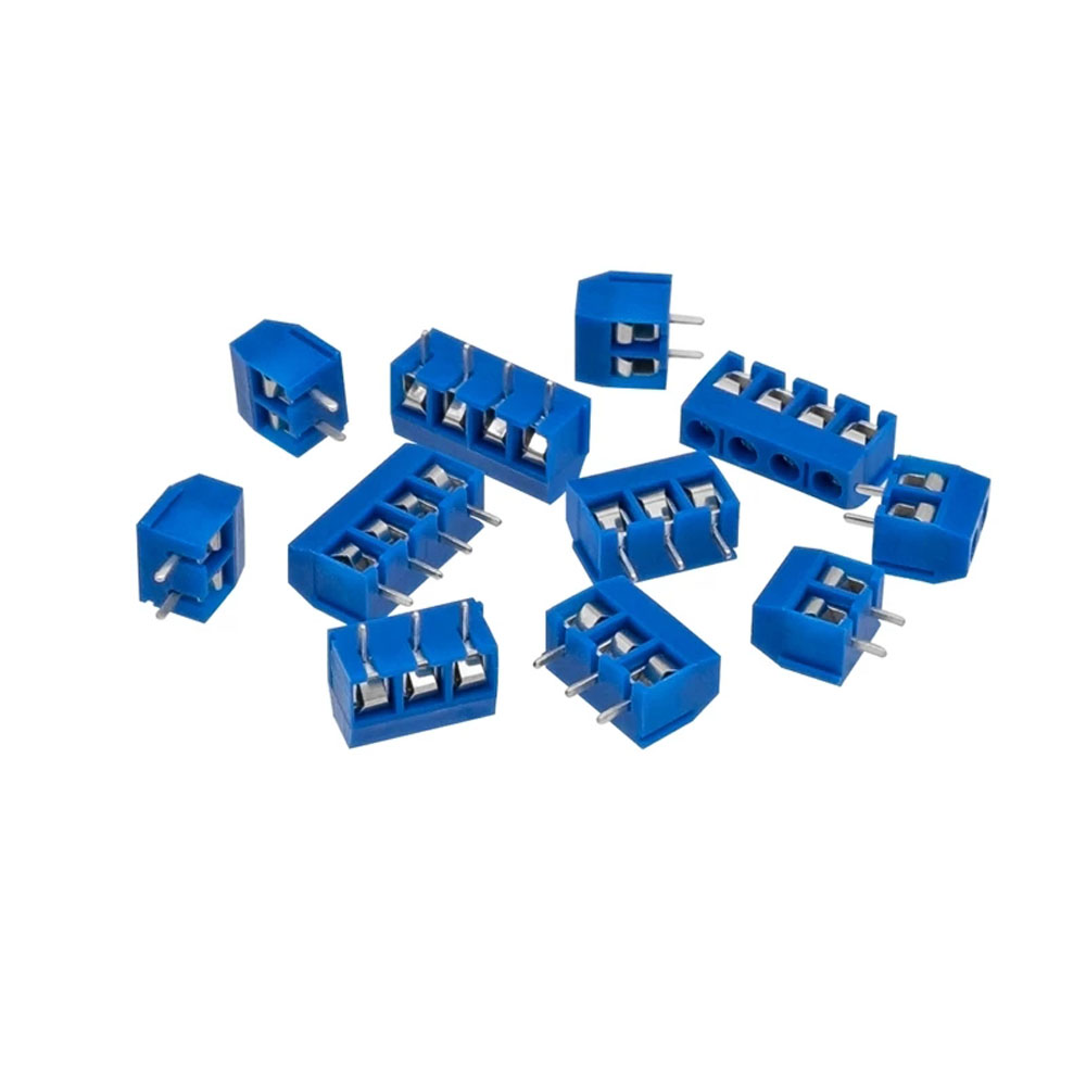 100pcs 5mm 2-Pin PCB Mount Screw Terminal Block - Circuit Board Screw Clamps Connector Blauw 300v 15a - View #9
