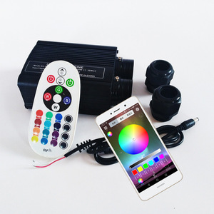 Fibre optique 32W RGBW wifi, fabricant chinois de haute qualité, moteur d'éclairage à <span class=keywords><strong>2</strong></span> ports, scintillant avec application de téléphone - Product Image 4