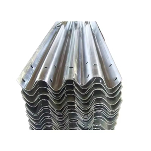 High-strength double-waveform Q235 steel hot-<b>dip</b> galvanized highway guardrail safety guardrail, effectively ensuring traffic saf - Product Image 1