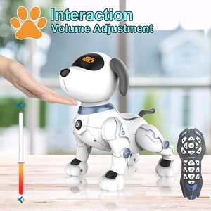 Touch Sensor RC Programmable AI <b>Smart</b> Dog <b>Remote</b> <b>Control</b> Robot ABS Plastic Body 3M Range Light Sound for Kids-Educational Toy - Product Image 3