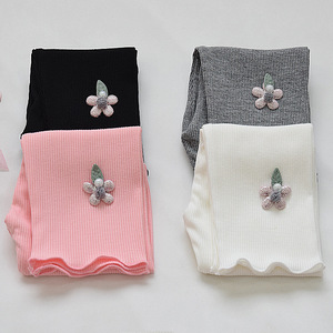 Buona qualità Qianchuan <span class=keywords><strong>Leggings</strong></span> da ragazza, capispalla, estate <span class=keywords><strong>nero</strong></span> modale grigio bambino sottile pantaloni Capri Super elastici - Product Image 1