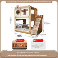 Garde-corps pour enfants Lit à capsule spatiale Petit lit superposé créatif innovant Lit superposé composite haut et bas en forme de S