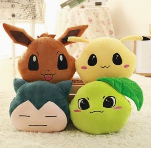Coussin chauffe-mains en peluche Kawaii, série Psyduck Eevee <span class=keywords><strong>Snorlax</strong></span>, poupée en peluche douce et chaude pour l'hiver, idéale comme cadeau - Product Image 6