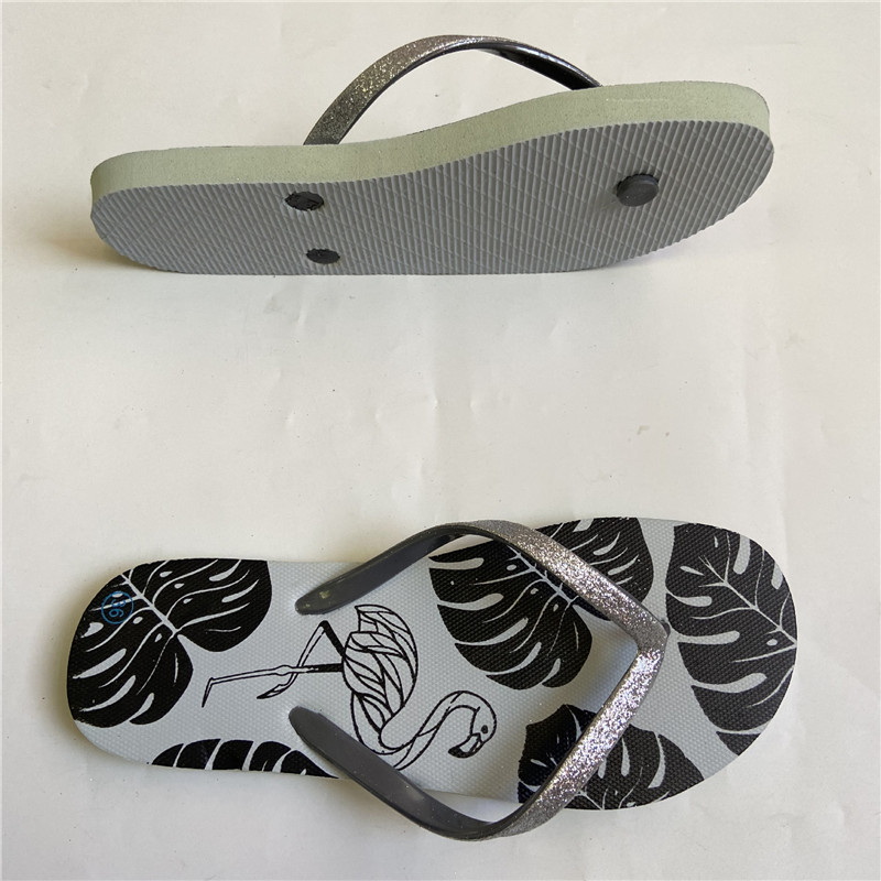 OEM Printing PE Filp Flops Women Men Summer Beach Slippers PVC Rubber Filpflops
