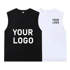 Mùa Hè Nam Đồ Lót Không Tay Tank Top Rắn Cơ Bắp Vest Cho Phụ Nữ O-Cổ Gymclothing T-Shirt Người Đàn Ông Của Bông Vest