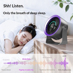 Nuevo Ventilador Portátil Recargable USB de 3000mAh, Mini Ventilador de Escritorio Turbo para Hogar, Camping y Exteriores, Brisa Refrescante Personal - Product Image 2