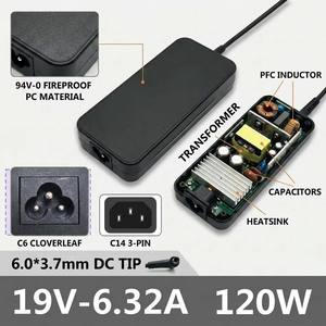 Adaptador de Corriente de 120W, 19V 6.32A, 6.0x3.7mm, Cargador para Portátil <span class=keywords><strong>Asus</strong></span> ROG <span class=keywords><strong>Strix</strong></span> GL503 GL703 FX505 FX705, Fuente de Alimentación para Portátiles <span class=keywords><strong>Gaming</strong></span> - Product Image 2