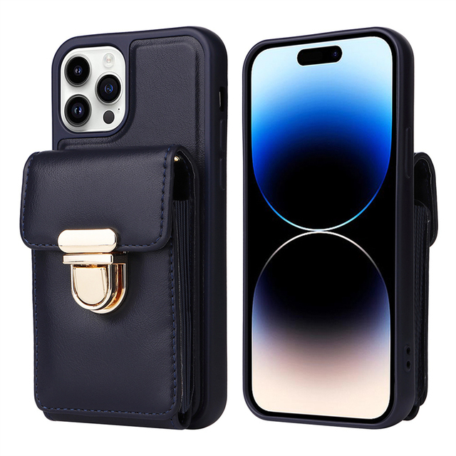 New Arrival Luxury PU Leather Wallet Phone case for 6 7 8plus X Xr Xsmax 11 12 13 14 15promax Wholesale Mobile Phone case