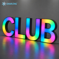 Letras de Canal LED con Logotipo Comercial, RGB a Todo Color, Letras Iluminadas, Personalización de Logotipos Publicitarios