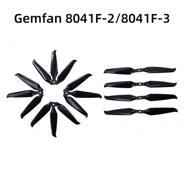 Gemfan 8041F Glass Fiber Nylon Folding Propellers 8 Inch 2-Blade 3-Blade Props for 2812 Motor FPV Drone